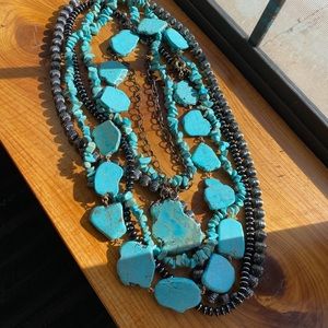 Western/turquoise necklace combination
